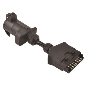 Round female to flat male adaptor Round female to flat male adaptor